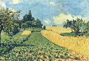 Getreidefelder auf den Hugeln von Argenteuil, Alfred Sisley